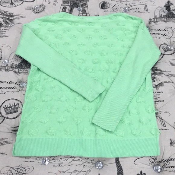 🔥HP🔥 Vince Camuto Floating Fringe Dot V-Neck Sweater - Picture 7 of 9